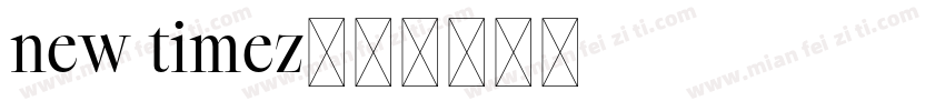 new timez字体转换